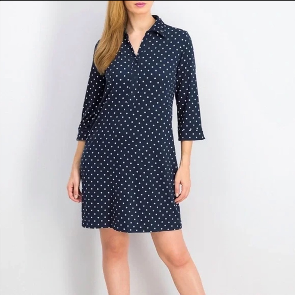 Market & Spruce Stitch Fix Giuliana polka dot shirt dress size S